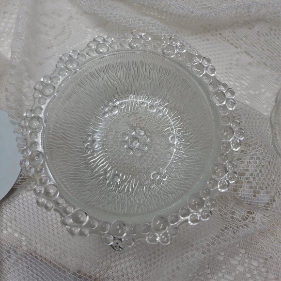 Adorable Covered Trinket Dish Vintage Clear Glass - Picture 9 of 9